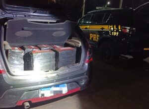 Polícia Rodoviária Federal (PRF) apreende 110 Kg de maconha em Bataguassu - MS